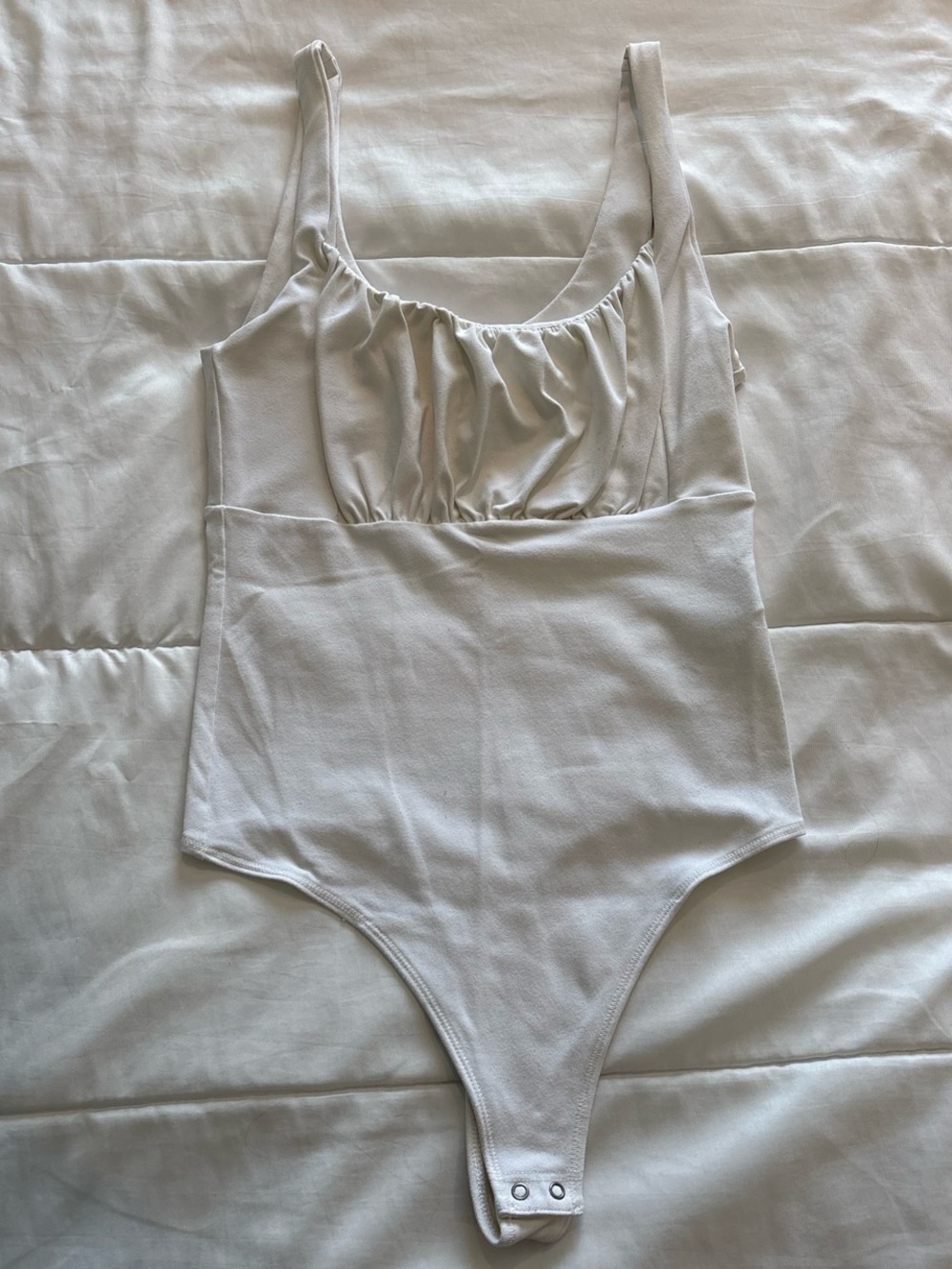 Abercrombie White One-Piece Bodysuit